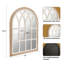 Miroir arqué en bois massif vieilli-229642957
