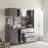 96 In. W X 79 In. H X 20 In. D Garage Cabinet Set B (6-Piece)