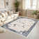 Monaco Series Abrstract Black/Gray/Ivory/Beige Area Rug