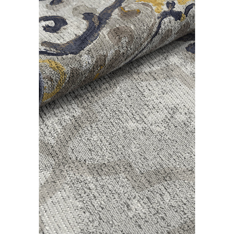 Albers Machine Woven Grey Indoor Rug, Rectangle 140 x 200cm
