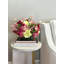 Hydrangea, Heather and Ranunculus Arranged in Rectangular Vase