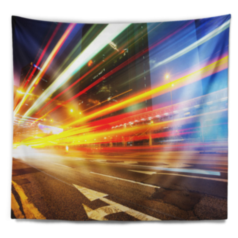 Tapisserie Cityscape, H 68 po x l 80 po