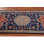 Tapis de couloir indien bleu Kazak