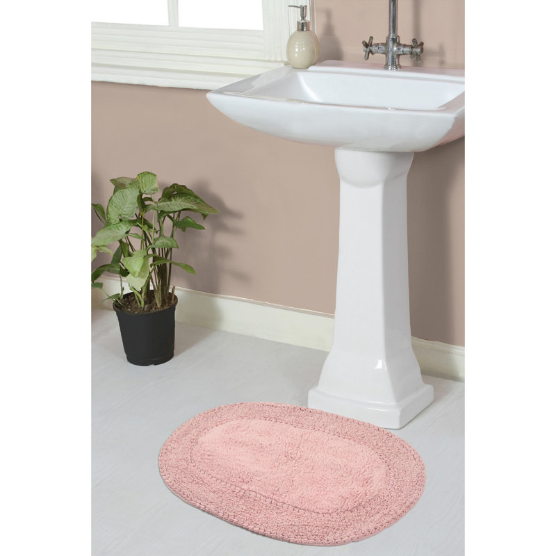 Yinka Bath Rug, 17" W x 24" L, Pink
