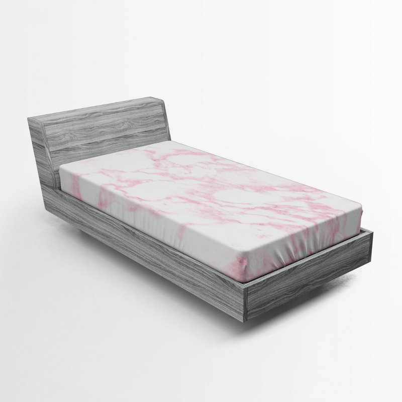 Microfiber Abstract Fitted Sheet, Twin Fitted Sheet