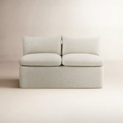 Alayaa 55" Linen Dining Bench