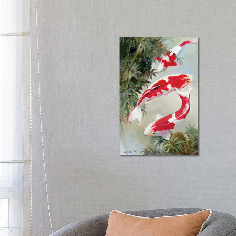 Koi I by Willem Haenraets - Wrapped Canvas Print, 66.04 cm H x 45.72 cm W x 1.91 cm D