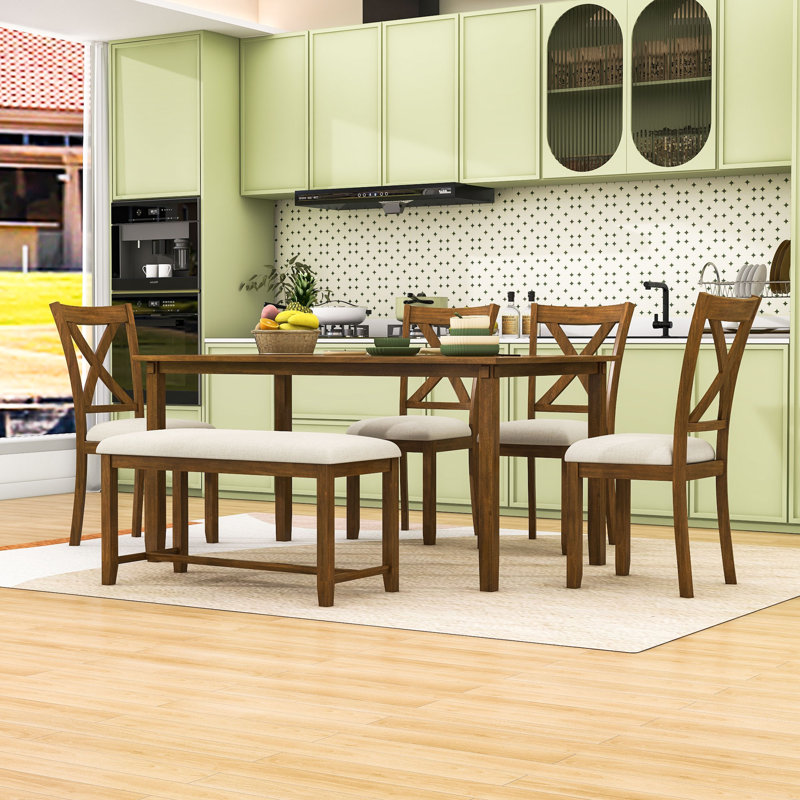 Ensemble repas pour 6 personnes Deshana, Cerisier naturel