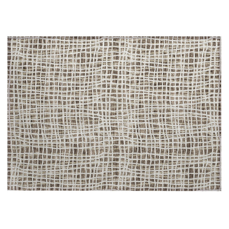  Finck Non-Slip Indoor / Outdoor Door Mat, Rectangle 1'8" x 2'6"
