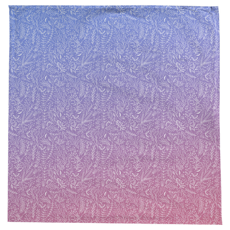 Leffel Ditsy Floral Pattern Tablecloth, Blue/Pink
