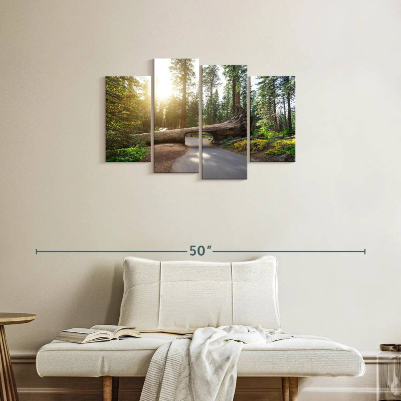 Mehar Sequoia Log Tunnel Road, 22" H x 36" W