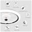 Ventilateur de plafond encastré 19 po Coel