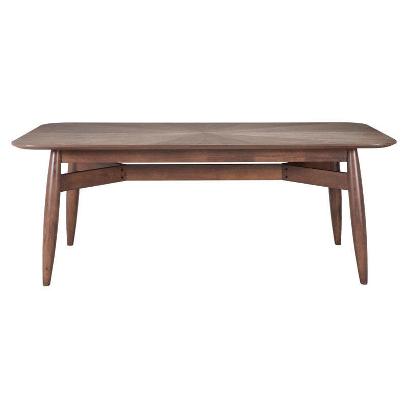 78" Espresso Solid Wood Dining Table