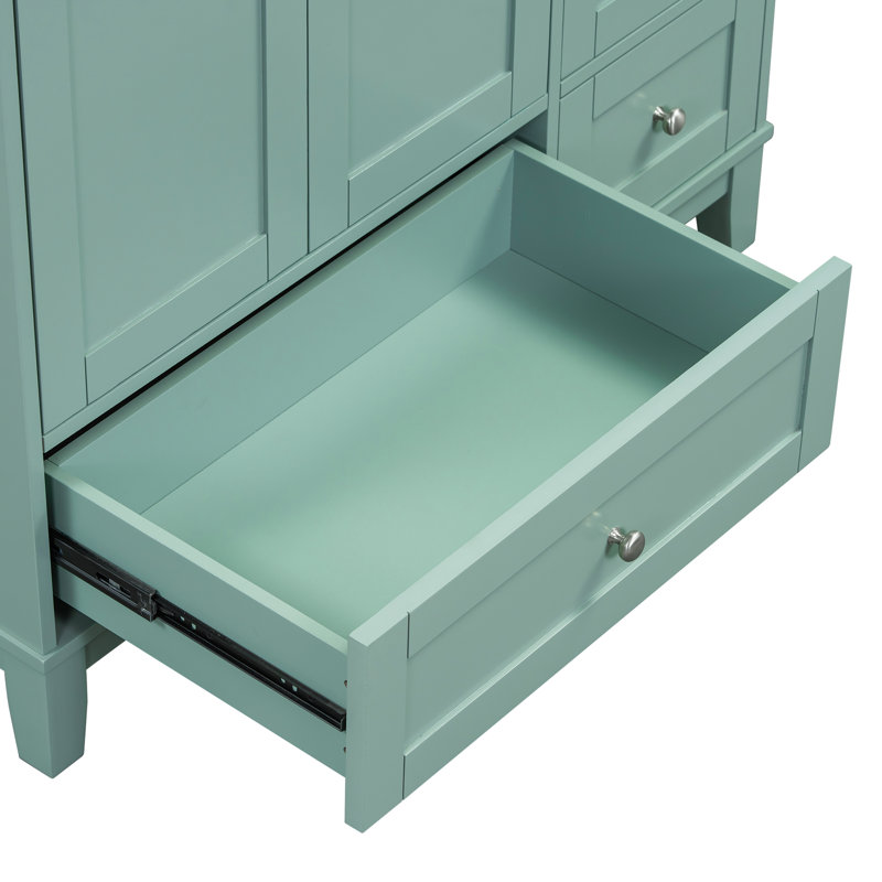 [Cabinet seulement] 36 po Meuble-lavabo vert (lavabo non inclus)