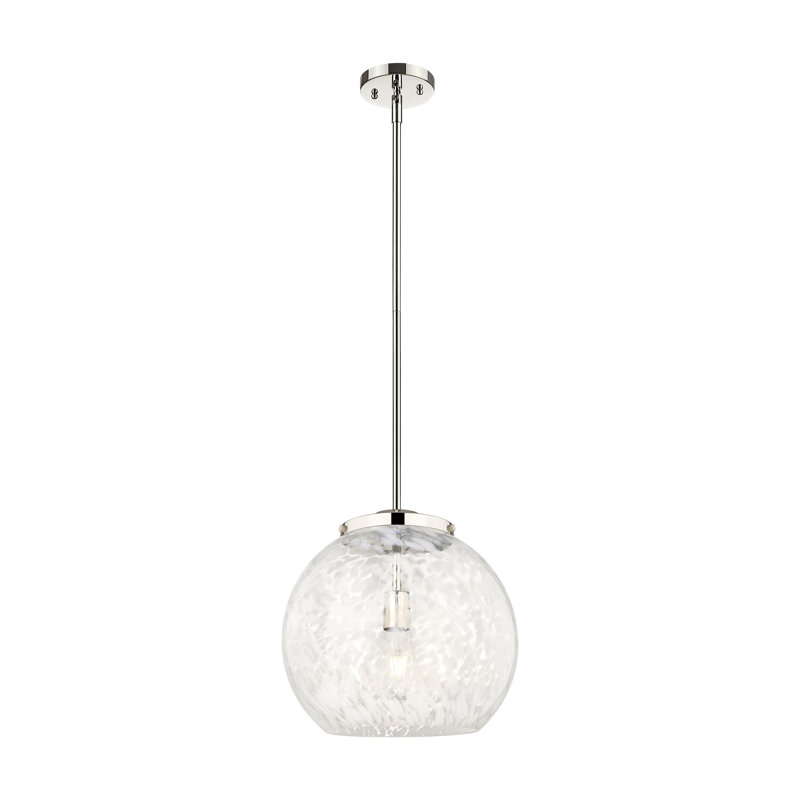 Luminaire suspendu 1 lumière Opsincs, Nickel poli