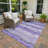 Machine Washable Indoor/Outdoor Lanphear ACN2397 Stripes Rug-262735744