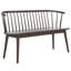 Blanchard Solid Wood Curved Spindle Bench-1826917980
