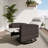 28" W Wicker Outdoor Swivel Recliner Chair with Lift-Up Side Table