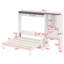 Lit escamotable peu encombrant avec canapé, bureau et armoire de rangement, conception pliable tout-en-un