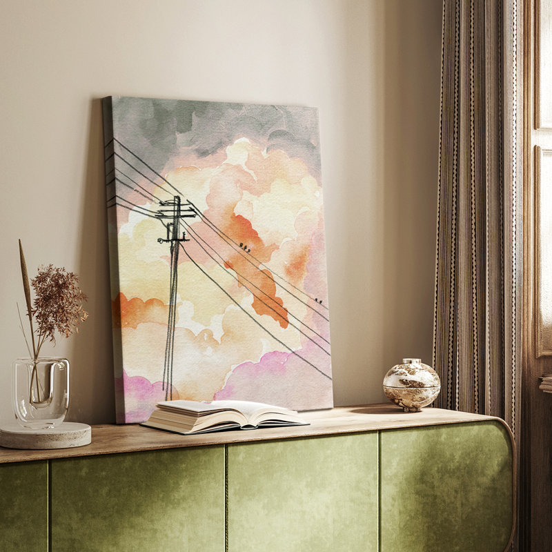 Cloudy communication II - galerie Cavas sur mesure, H 36 po x l 24 po