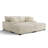 4 - Piece Upholstered White Faux Rabbit Fur Flannel Modular Sectional Sofa with Throw Pillows & Removable Ottomans-1416502093