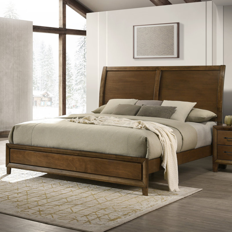 Bangor Wood King Bed, Brown, King