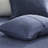 Navy Reversible Quilt For King/ King - Microfiber And Cotton Filled Constitution In Bedding