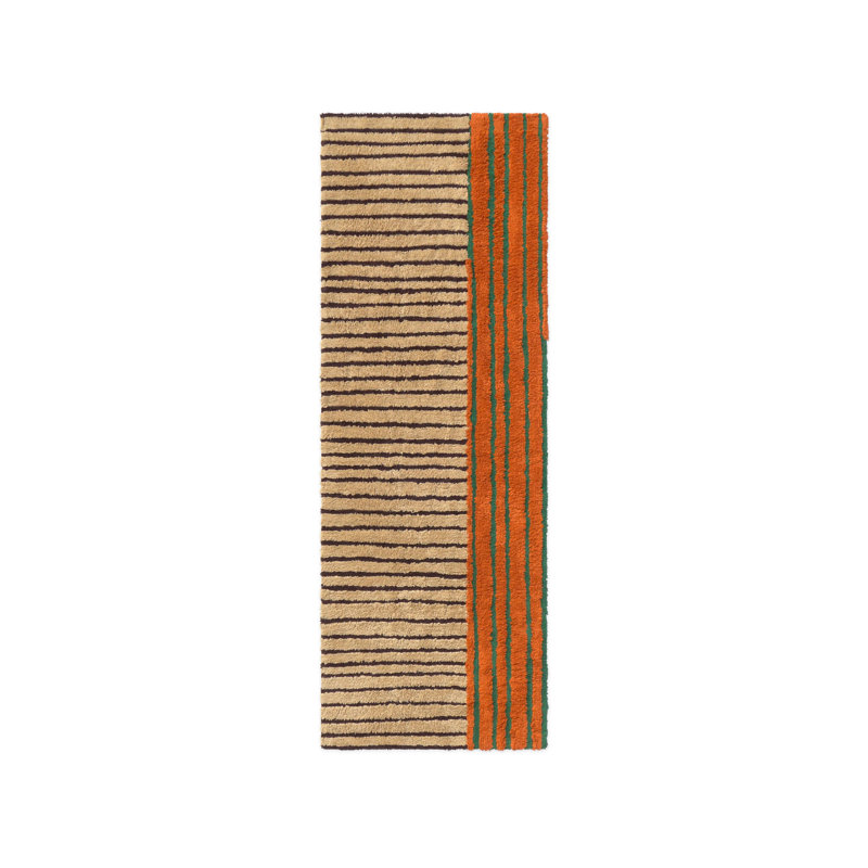 Color ON Hand Tufted Cotton Striped Area Rug