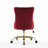 American - Style Wine Red Chair, Velvet Upholstered, Golden Metal Base, Design, Comfortable Triple Elastic Cushion Design Hand Pulled Buttons, Cushion, Deep And Wide Seating-1918711488