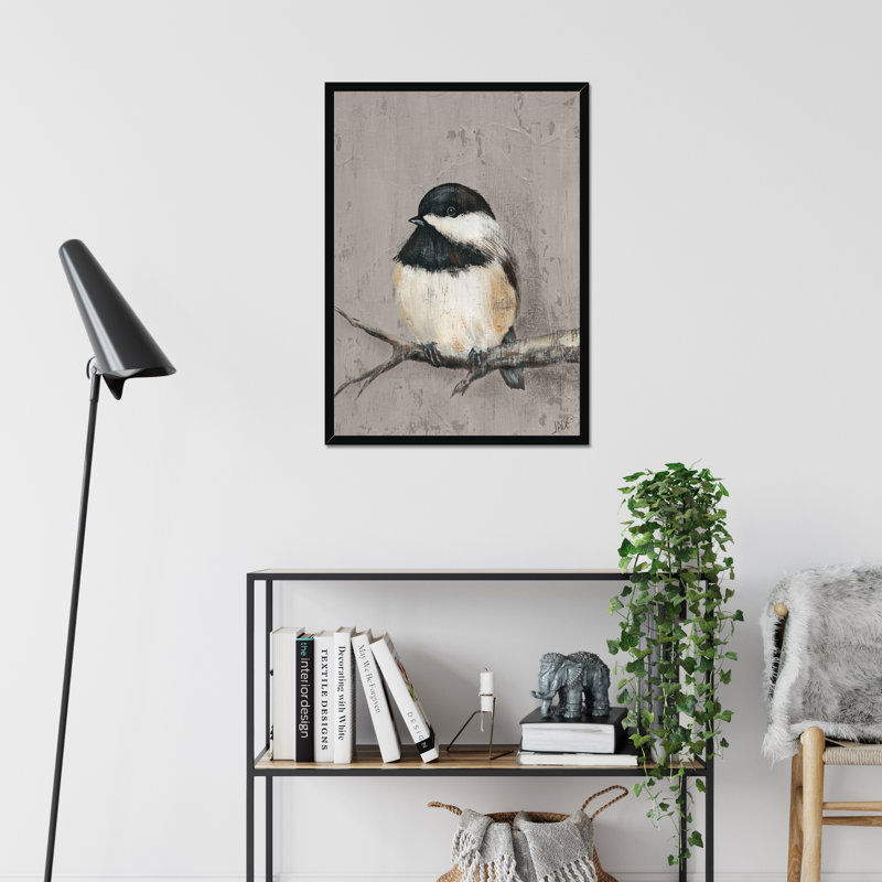 Winter Bird IV by Jade Reynolds - Wrapped Canvas Painting Print, Black Framed Paper Print, 50cm H x 34cm W