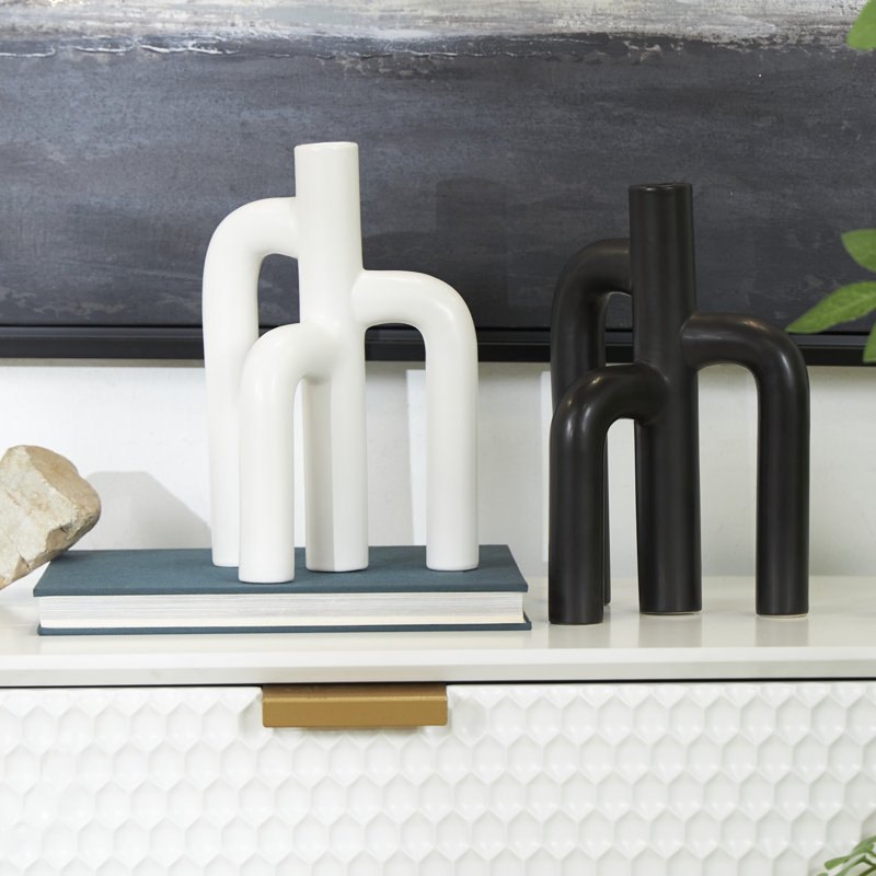 Mable 9.9'' Dolomite Table Vase