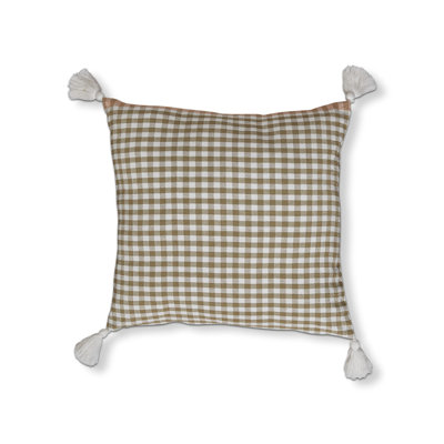 Tassels Cotton Throw Pillow