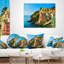 Coussin lombaire de plage seascape riomaggiore village rocky