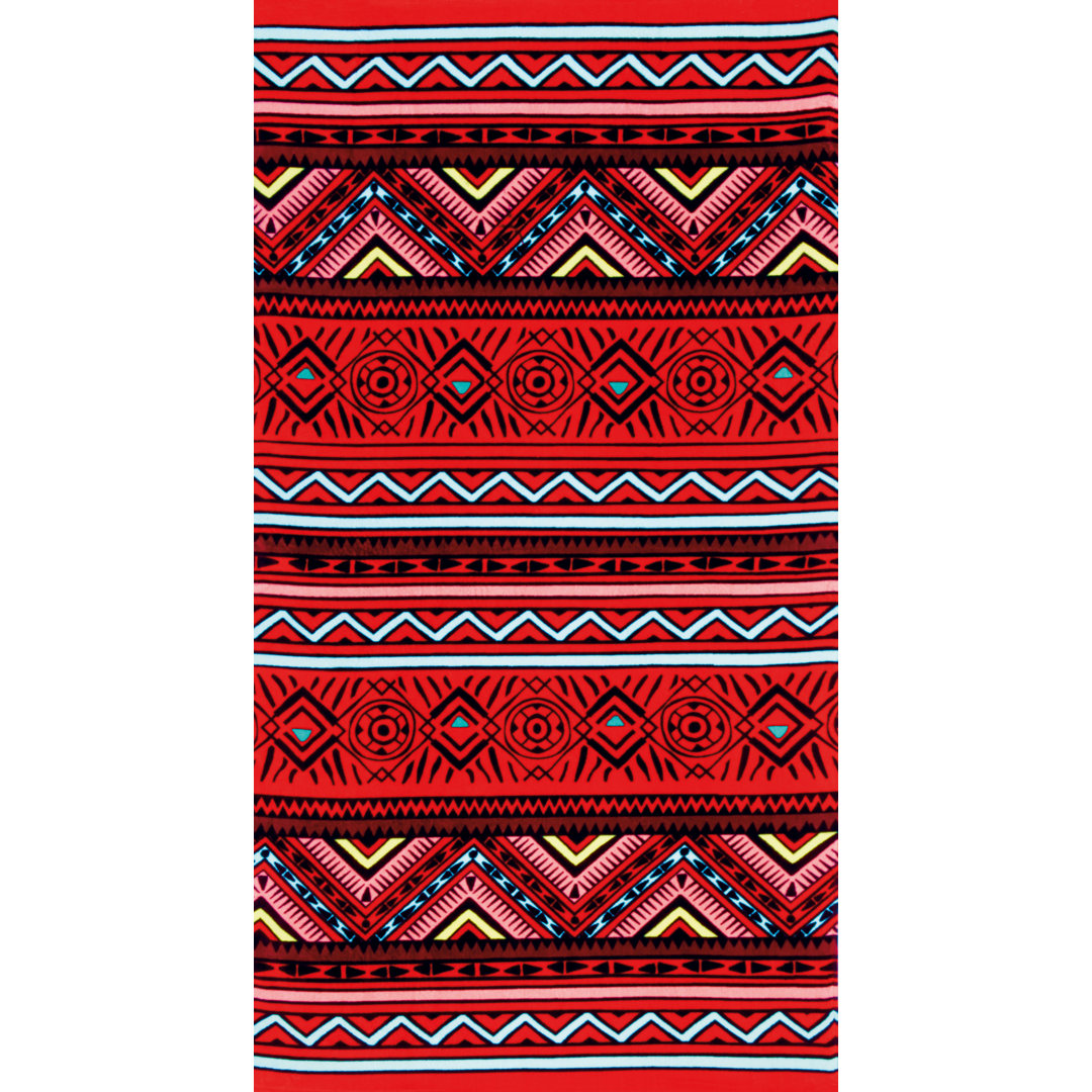 Agathy 100% Cotton Midweight Beach Towel Union Rustic