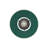 Orwell 1-Light Flush Mount in Chrome with Pine Green-1012116629