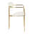 Bellatrix 18'' H Velvet Upholstered Metal Armchair-343536723