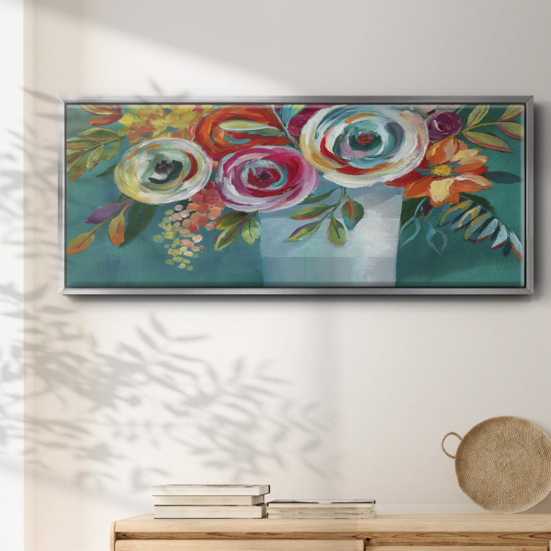 Color Burst II- Framed Canvas