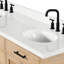 Meuble-lavabo à double cuve 72,25 Broeder avec plateau en quartz blanc Carrara-1832721963