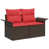 Structure brune / coussin rouge est en rupture de stock sélectionné