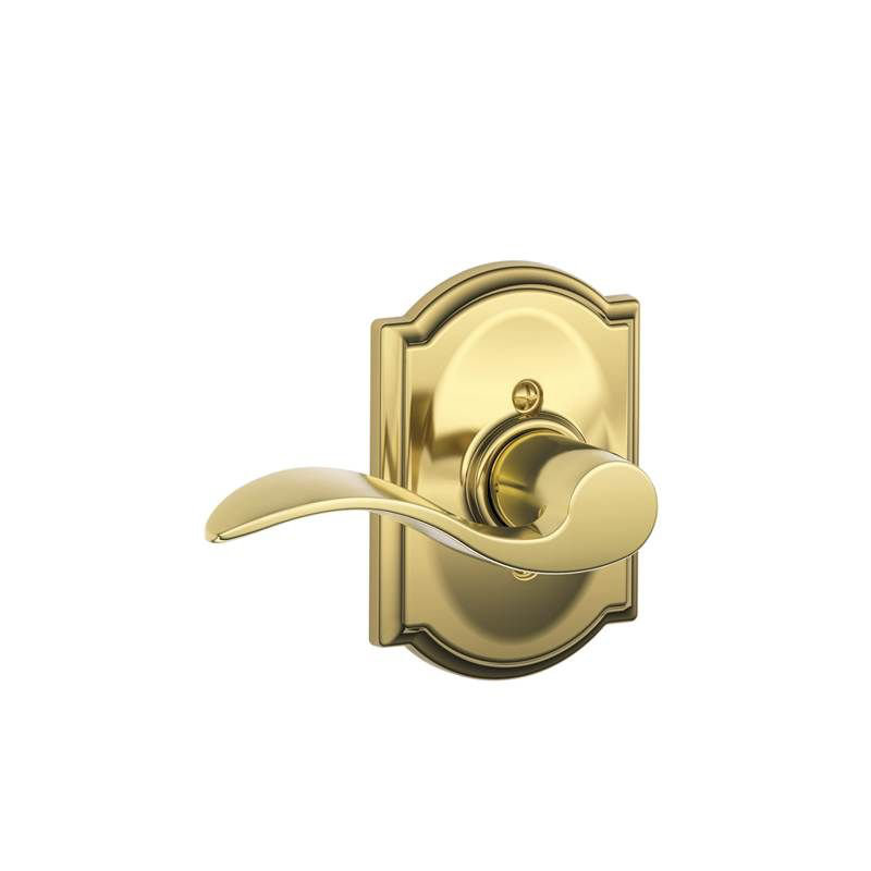 Accent Interior Lever Set, Left, Bright Brass