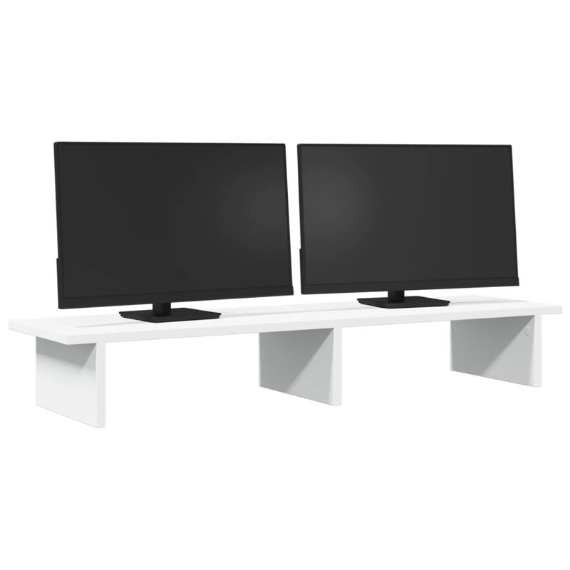 Shiyu Manufactured Wood Monitor Stand, 15cm H x 100cm W x 27cm D, White