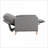 Recliners Traditional Push Back Reclining Chair, Slate Gray Fabric | Solid Wood Frame | 1pc