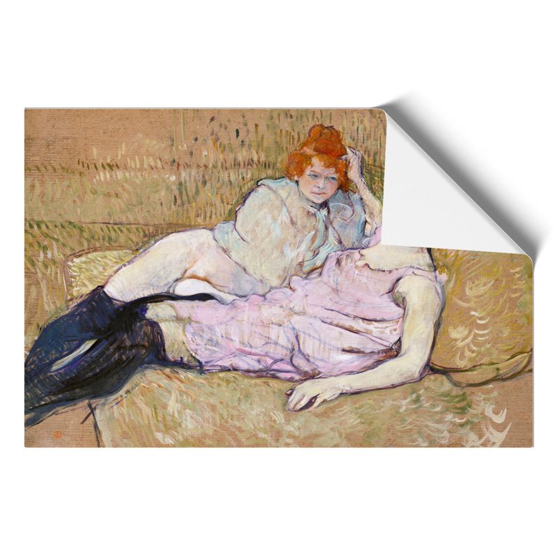 The Sofa by Henri De Toulouse-Lautrec - No Frame Painting, 21cm H x 30cm W x 0.1cm D