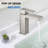 Single Hole Bathroom Faucet with Drain Assembly, Single Handle Bathroom Sink Faucet with Pop-up Drain Stopper-104438629