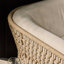 Fauteuil pivotant d'extérieur Emilian - Crème Vergo