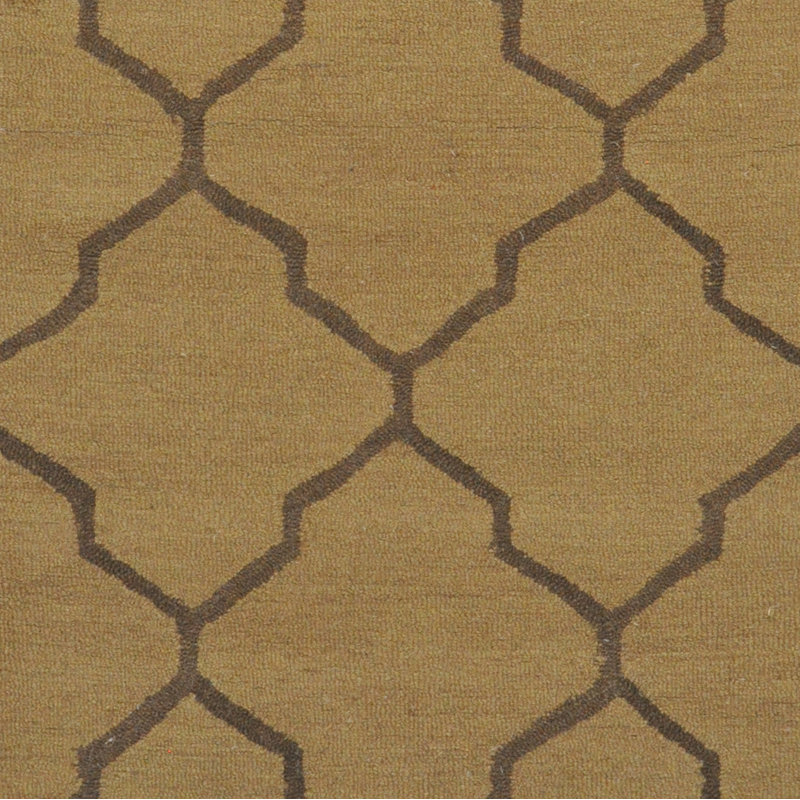 Tapis brun clair en laine touffeté à la main Rowton