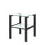 2 pièces de tables de chambre en verre trempé. Petit rond et carré pour le bureau. Transparent avec couches de 8 mm et 5 mm. Capacité de 100 lb Facile à installer avec 2 salles de réception. Outils d'installation