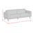 Okehampt Sofa with Wood Front in Pebble-1219941796