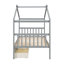 Lit simple en bois avec tiroirs, gris-1012408812