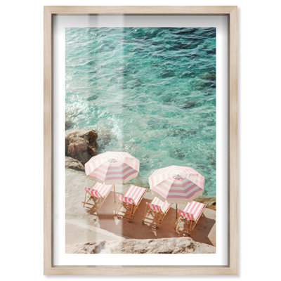 Summer Symmetry Shadowbox Print Coastal Glam par Notoriart